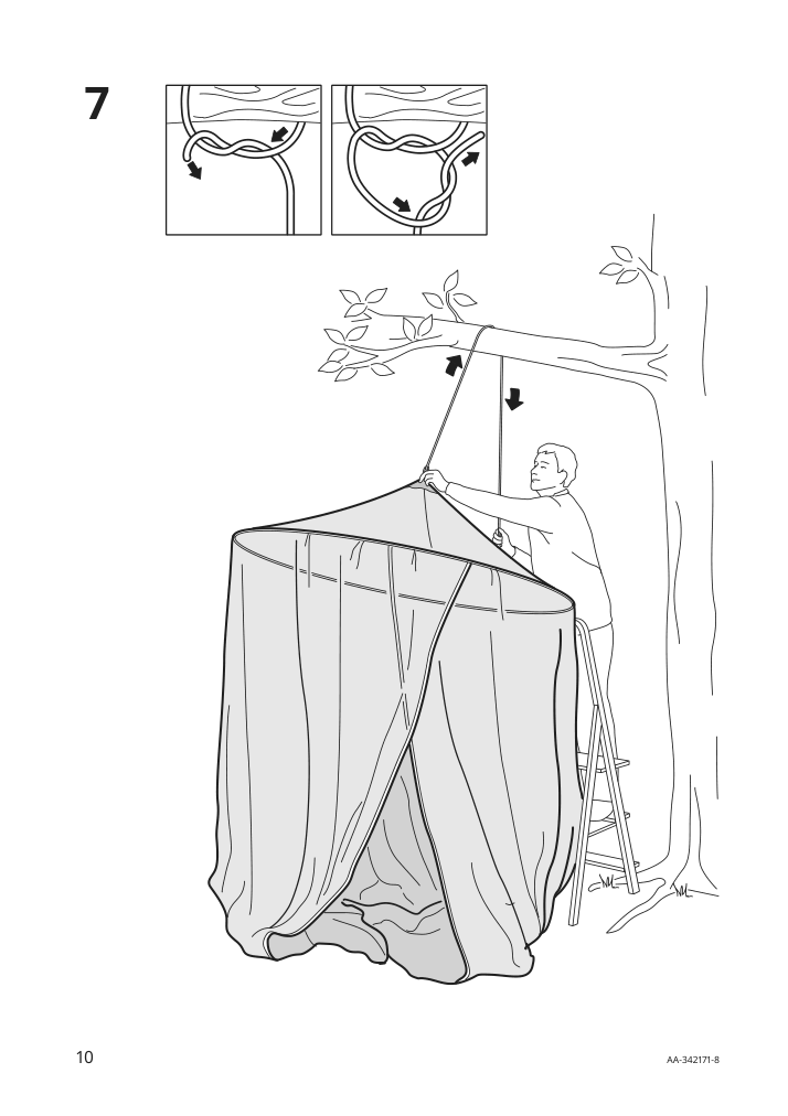 Assembly instructions for IKEA Solig net white | Page 10 - IKEA SOLIG net 101.481.57