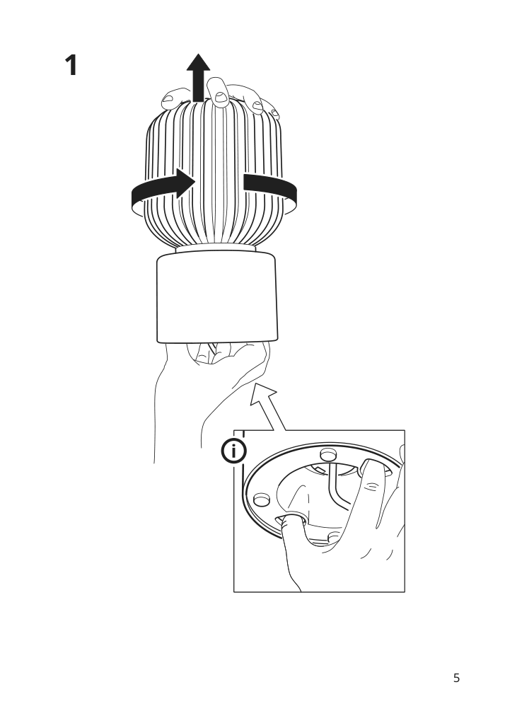 Assembly instructions for IKEA Solklint table lamp brass gray clear glass | Page 5 - IKEA SOLKLINT table lamp 704.642.75