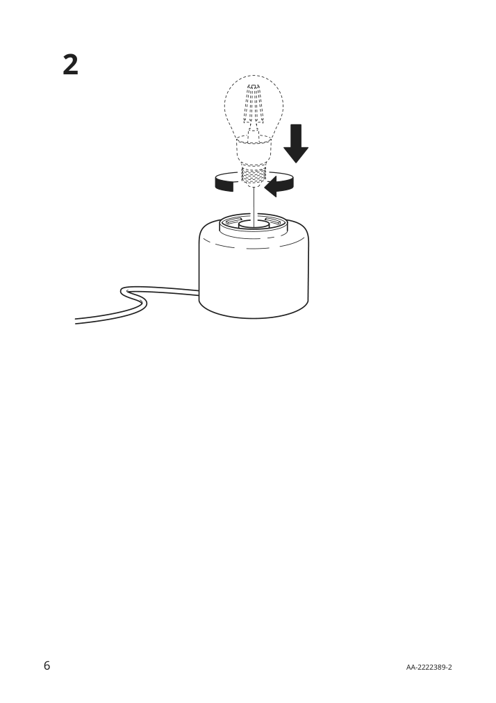 Assembly instructions for IKEA Solklint table lamp brass gray clear glass | Page 6 - IKEA SOLKLINT table lamp 704.642.75