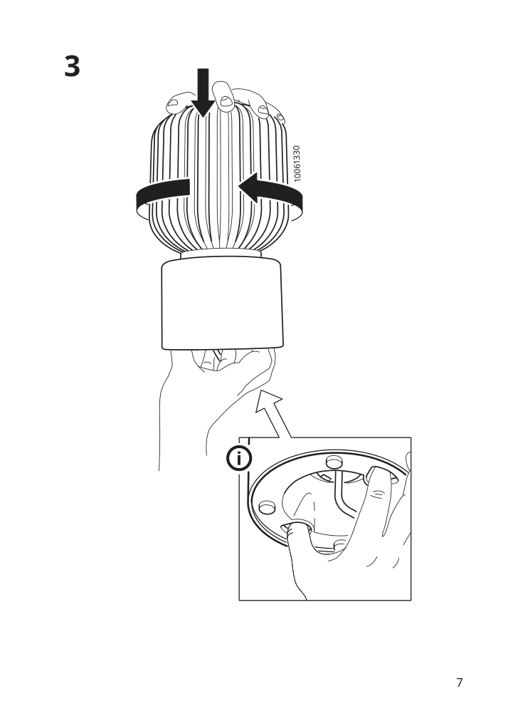 Assembly instructions for IKEA Solklint table lamp brass gray clear glass | Page 7 - IKEA SOLKLINT table lamp 704.642.75