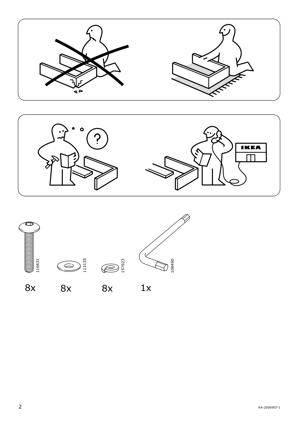 Assembly instructions for IKEA Solleroen armrest outdoor brown | Page 2 - IKEA SOLLERÖN armchair, outdoor 293.083.63