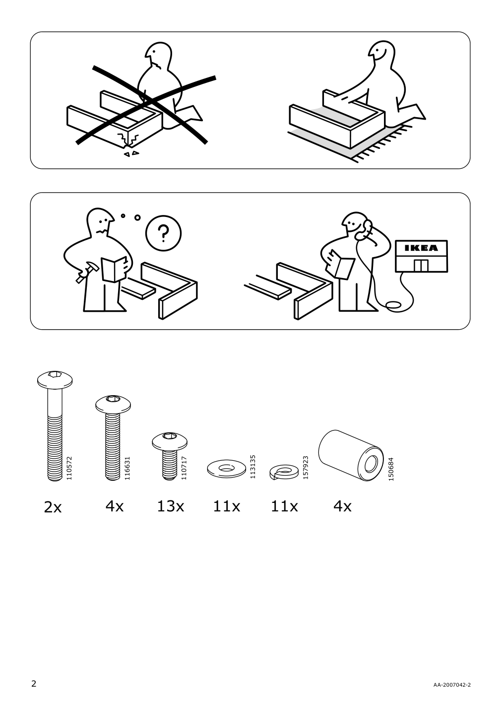 Assembly instructions for IKEA Solleroen corner section outdoor brown | Page 2 - IKEA SOLLERÖN modular corner sofa 3-seat, outdoor 592.526.56