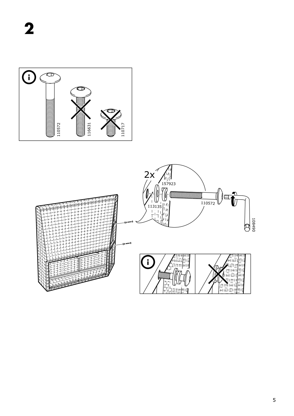 Assembly instructions for IKEA Solleroen corner section outdoor brown | Page 5 - IKEA SOLLERÖN modular corner sofa 3-seat, outdoor 592.526.56