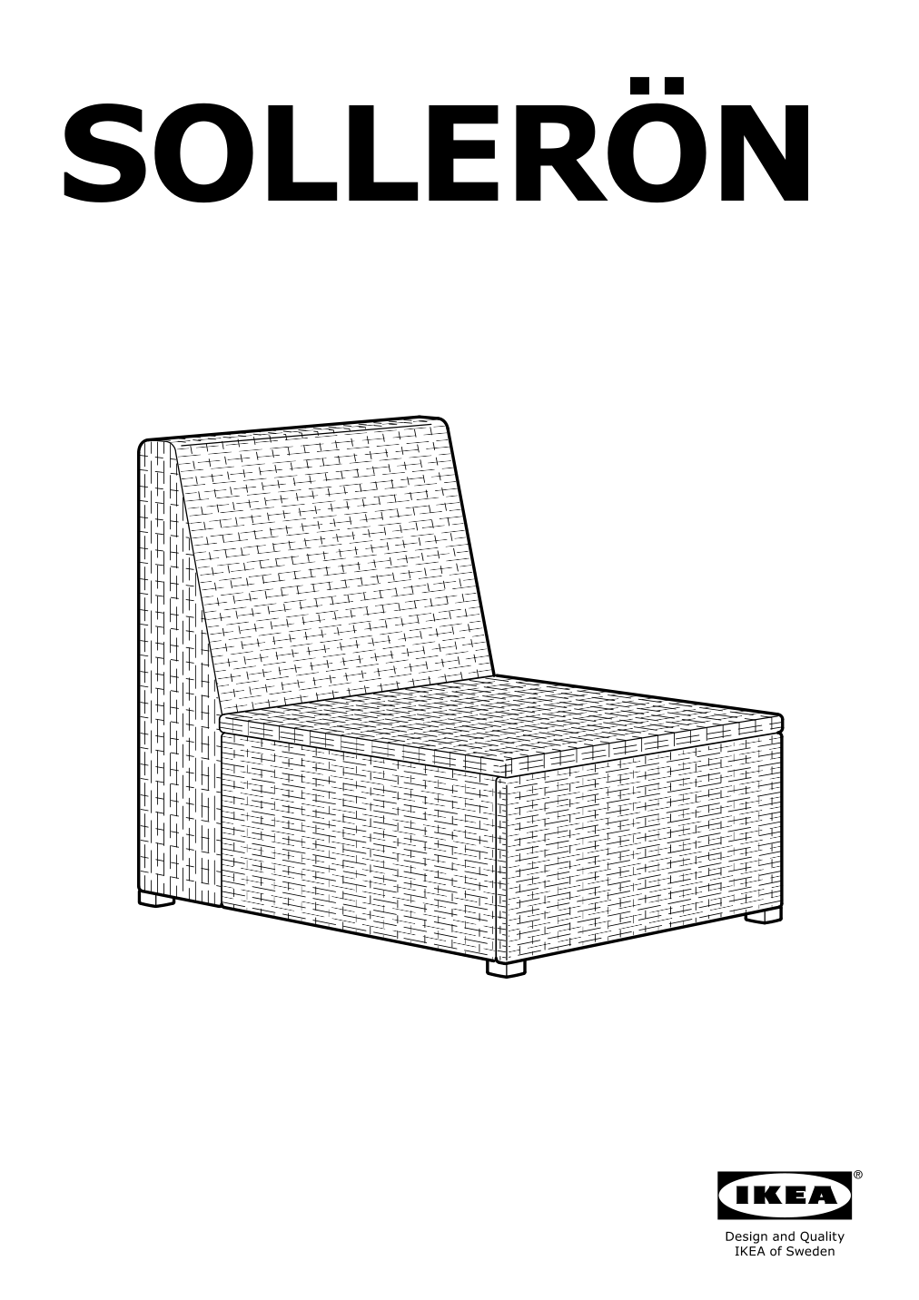 Assembly instructions for IKEA Solleroen one seat section outdoor brown | Page 1 - IKEA SOLLERÖN armchair, outdoor 293.083.63