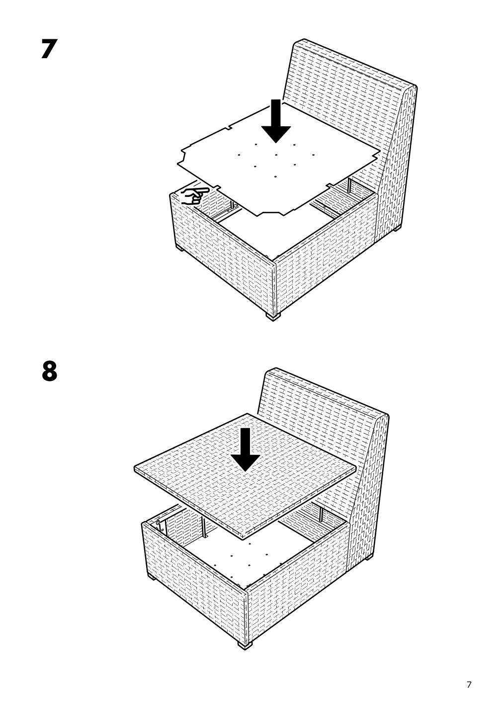 Assembly instructions for IKEA Solleroen one seat section outdoor brown | Page 7 - IKEA SOLLERÖN armchair, outdoor 293.083.63