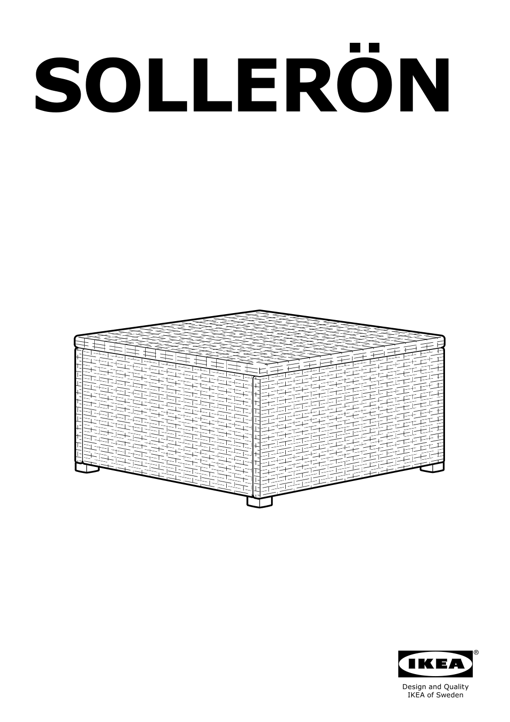 Assembly instructions for IKEA Solleroen stool outdoor brown | Page 1 - IKEA SOLLERÖN 3-seat modular sofa, outdoor 392.527.04