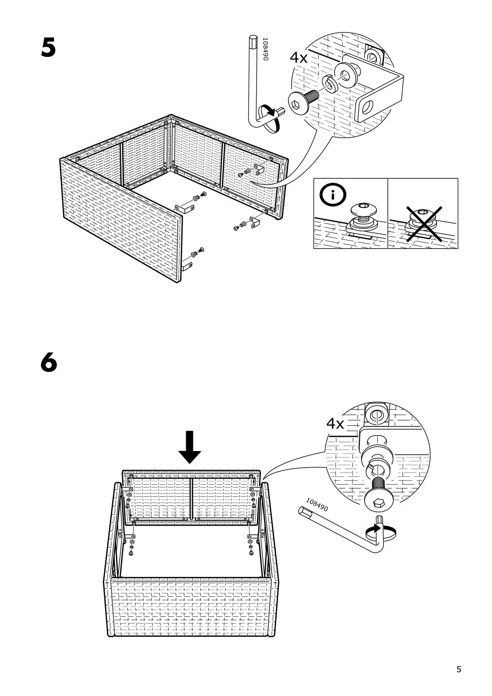 Assembly instructions for IKEA Solleroen stool outdoor brown | Page 5 - IKEA SOLLERÖN 3-seat modular sofa, outdoor 392.527.04