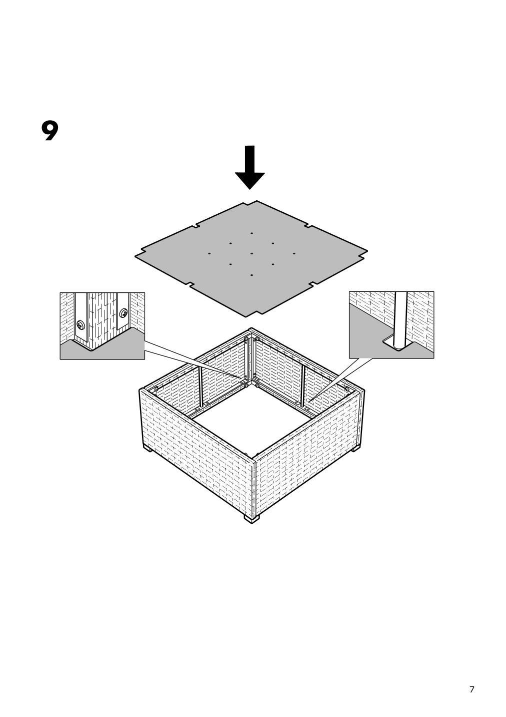 Assembly instructions for IKEA Solleroen stool outdoor brown | Page 7 - IKEA SOLLERÖN 3-seat modular sofa, outdoor 392.527.04