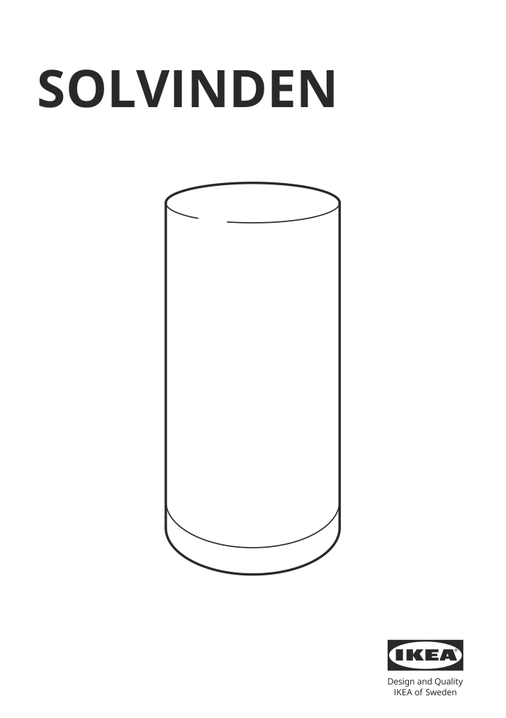 Assembly instructions for IKEA Solvinden led decorative light table outdoor battery operated white | Page 1 - IKEA SOLVINDEN LED decorative light, table 805.759.80