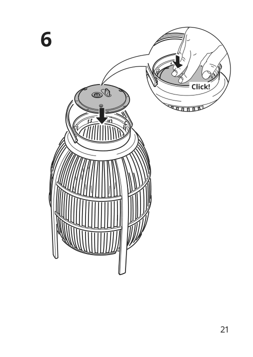 Assembly instructions for IKEA Solvinden led floor lamp battery operated outdoor | Page 21 - IKEA SOLVINDEN LED floor lamp 005.705.90