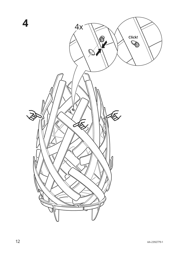 Assembly instructions for IKEA Solvinden led floor lamp battery operated outdoor | Page 12 - IKEA SOLVINDEN LED floor lamp 805.705.91