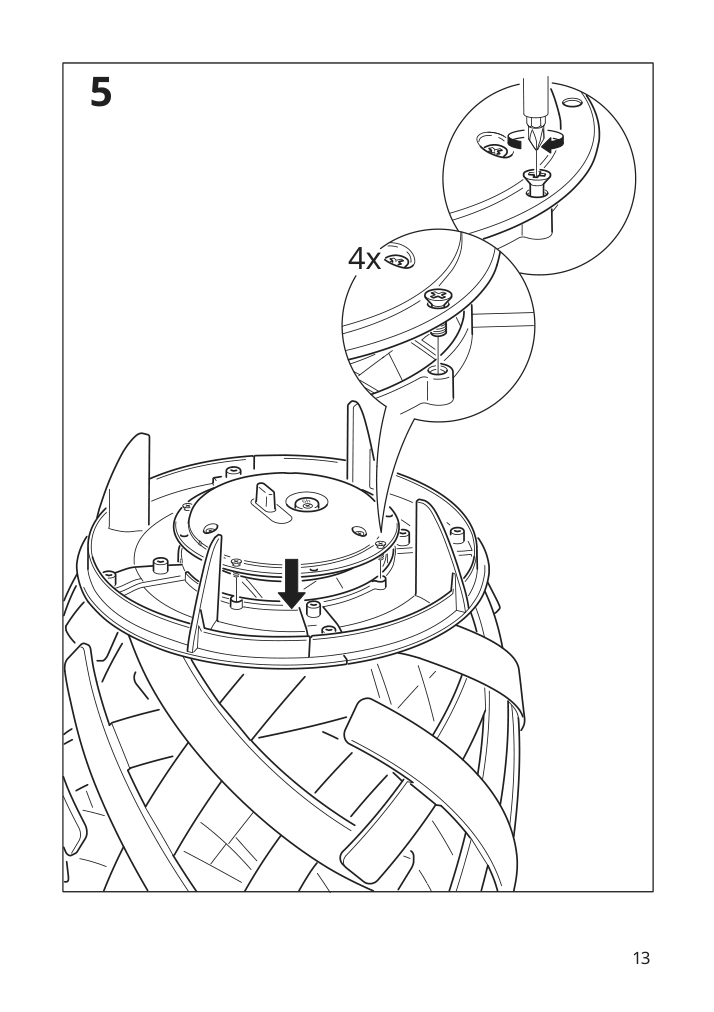 Assembly instructions for IKEA Solvinden led floor lamp battery operated outdoor | Page 13 - IKEA SOLVINDEN LED floor lamp 805.705.91