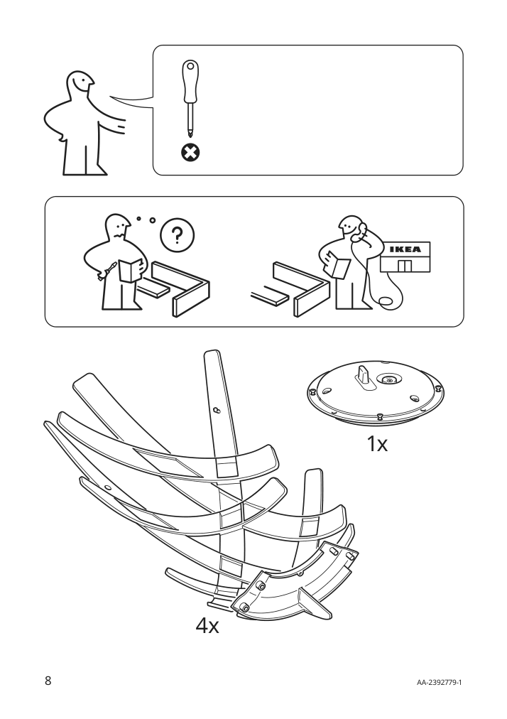 Assembly instructions for IKEA Solvinden led floor lamp battery operated outdoor | Page 8 - IKEA SOLVINDEN LED floor lamp 805.705.91