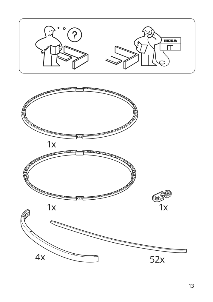 Assembly instructions for IKEA Solvinden led pendant lamp outdoor oval | Page 13 - IKEA SOLVINDEN LED pendant lamp 105.718.34