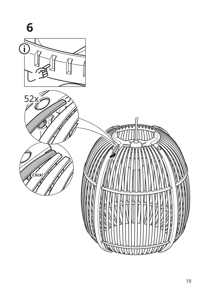 Assembly instructions for IKEA Solvinden led pendant lamp outdoor oval | Page 19 - IKEA SOLVINDEN LED pendant lamp 105.718.34