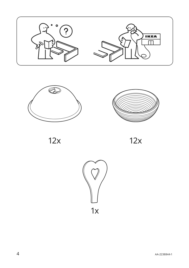 Assembly instructions for IKEA Solvinden led string light with 12 lights battery operated outdoor mini headlight blue | Page 4 - IKEA SOLVINDEN LED string light with 12 lights 204.845.82