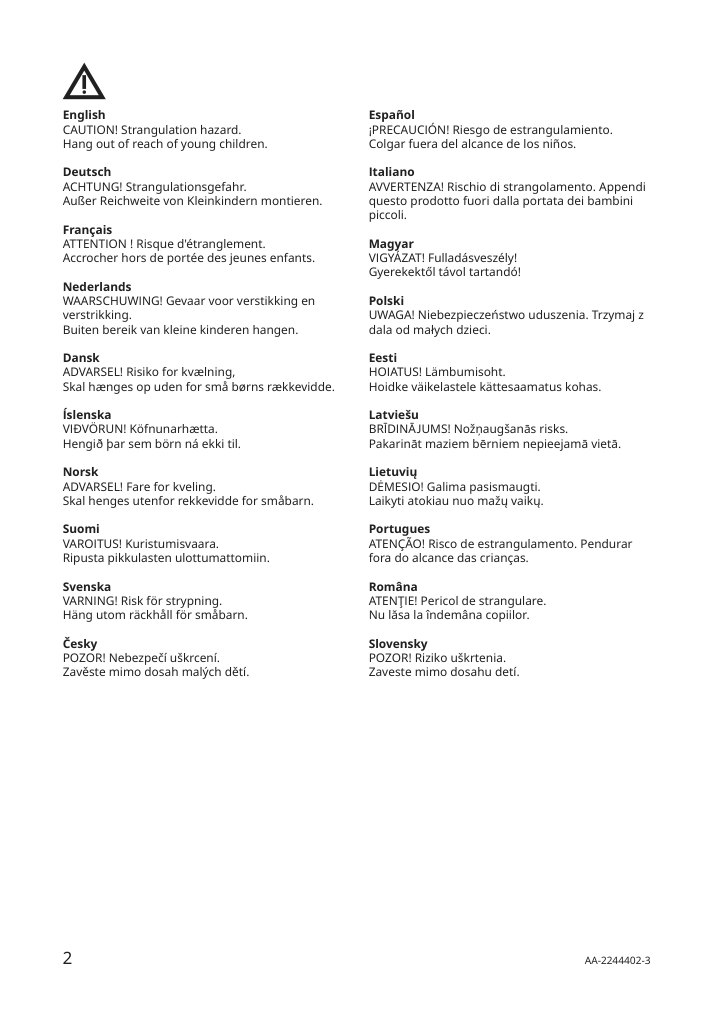 Assembly instructions for IKEA Solvinden led string light with 12 lights battery operated outdoor multicolor | Page 2 - IKEA SOLVINDEN LED string light with 12 lights 204.845.63