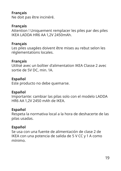 Assembly instructions for IKEA Solvinden led table lamp battery operated outdoor white | Page 19 - IKEA SOLVINDEN LED table lamp 405.719.03