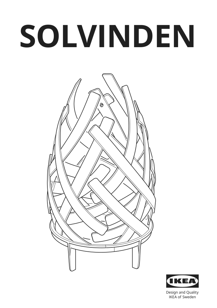 Assembly instructions for IKEA Solvinden led table lamp battery operated outdoor | Page 1 - IKEA SOLVINDEN LED table lamp 005.705.71