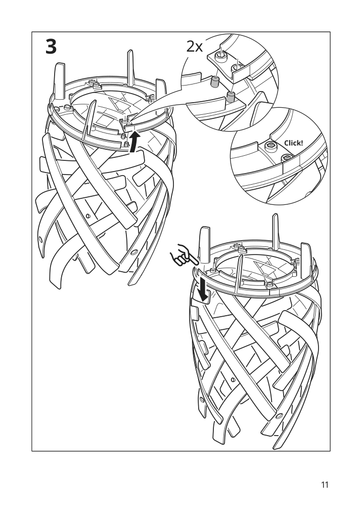 Assembly instructions for IKEA Solvinden led table lamp battery operated outdoor | Page 11 - IKEA SOLVINDEN LED table lamp 005.705.71