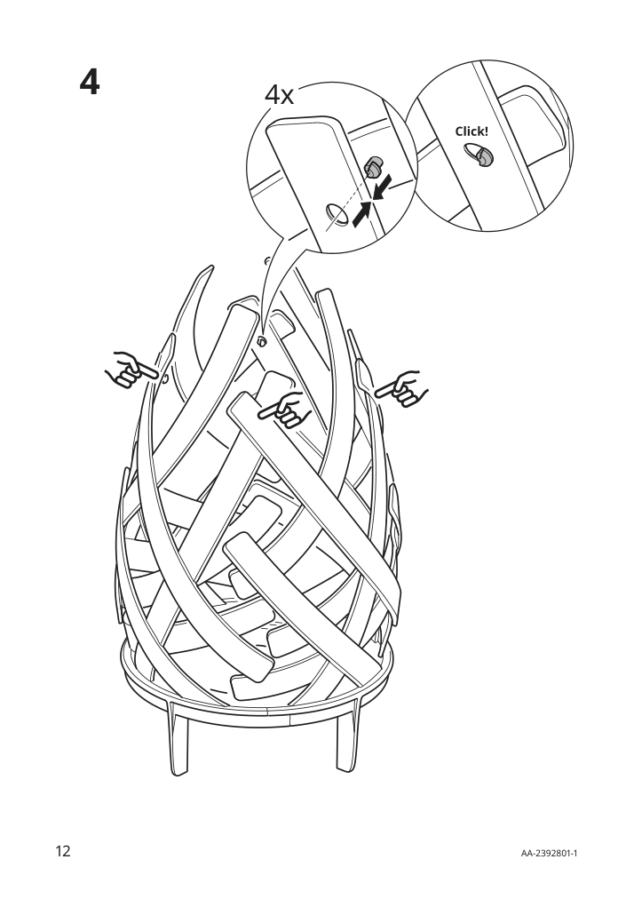 Assembly instructions for IKEA Solvinden led table lamp battery operated outdoor | Page 12 - IKEA SOLVINDEN LED table lamp 005.705.71