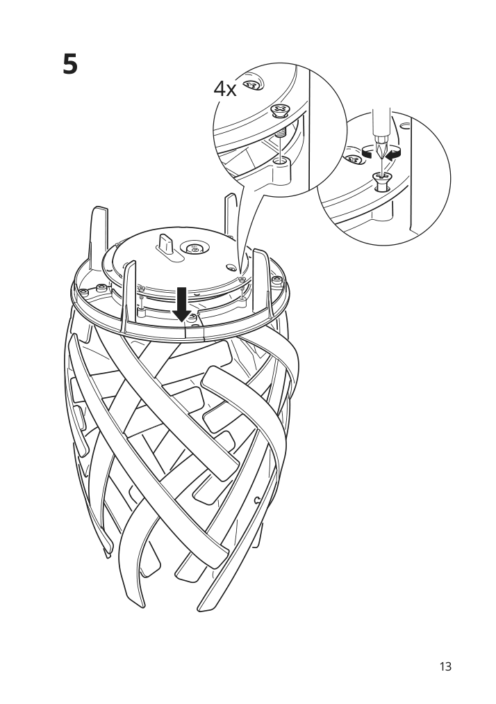 Assembly instructions for IKEA Solvinden led table lamp battery operated outdoor | Page 13 - IKEA SOLVINDEN LED table lamp 005.705.71