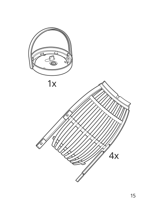 Assembly instructions for IKEA Solvinden led table lamp battery operated outdoor | Page 15 - IKEA SOLVINDEN LED table lamp 605.705.73