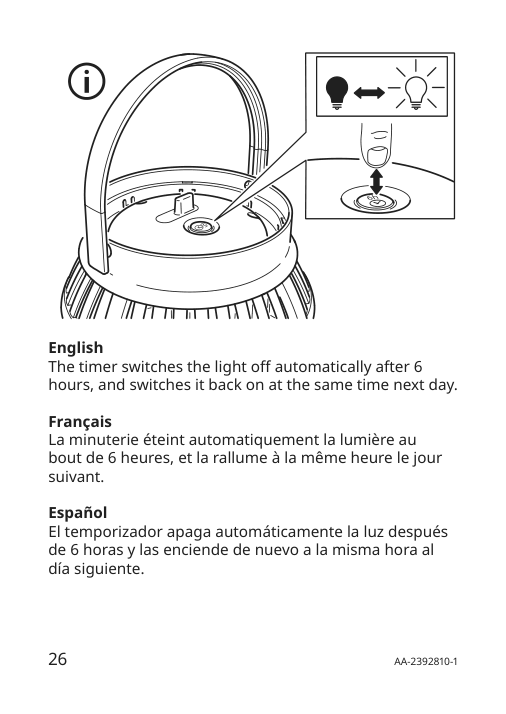 Assembly instructions for IKEA Solvinden led table lamp battery operated outdoor | Page 26 - IKEA SOLVINDEN LED table lamp 605.705.73