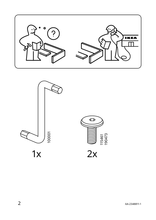 Assembly instructions for IKEA Sommaroega serving stand two tiers light grey beige | Page 2 - IKEA SOMMARÖGA serving stand, two tiers 405.612.92