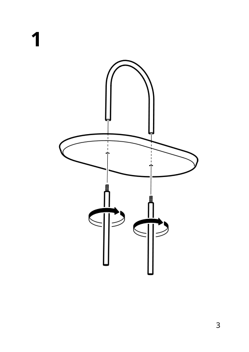 Assembly instructions for IKEA Sommaroega serving stand two tiers light grey beige | Page 3 - IKEA SOMMARÖGA serving stand, two tiers 405.612.92