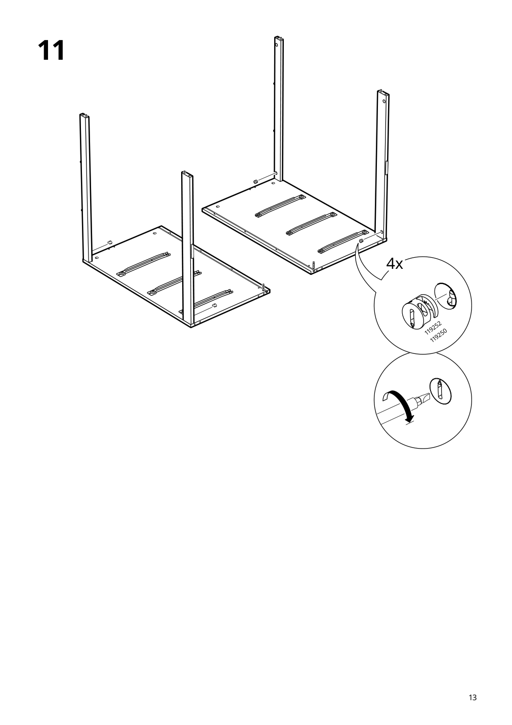 Assembly instructions for IKEA Songesand 6 drawer dresser | Page 13 - IKEA SONGESAND 6-drawer dresser 505.728.36