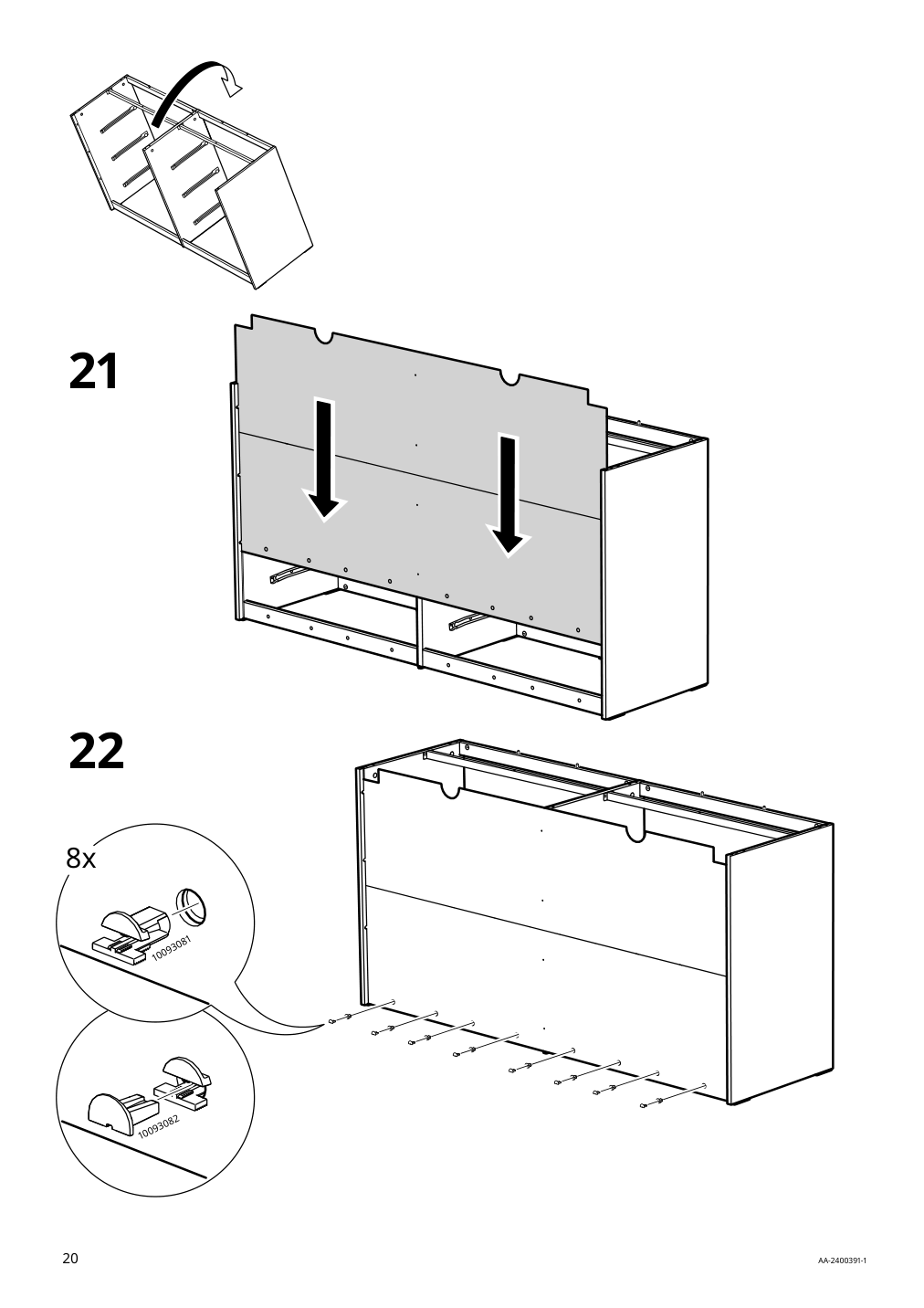 Assembly instructions for IKEA Songesand 6 drawer dresser | Page 20 - IKEA SONGESAND 6-drawer dresser 505.728.36