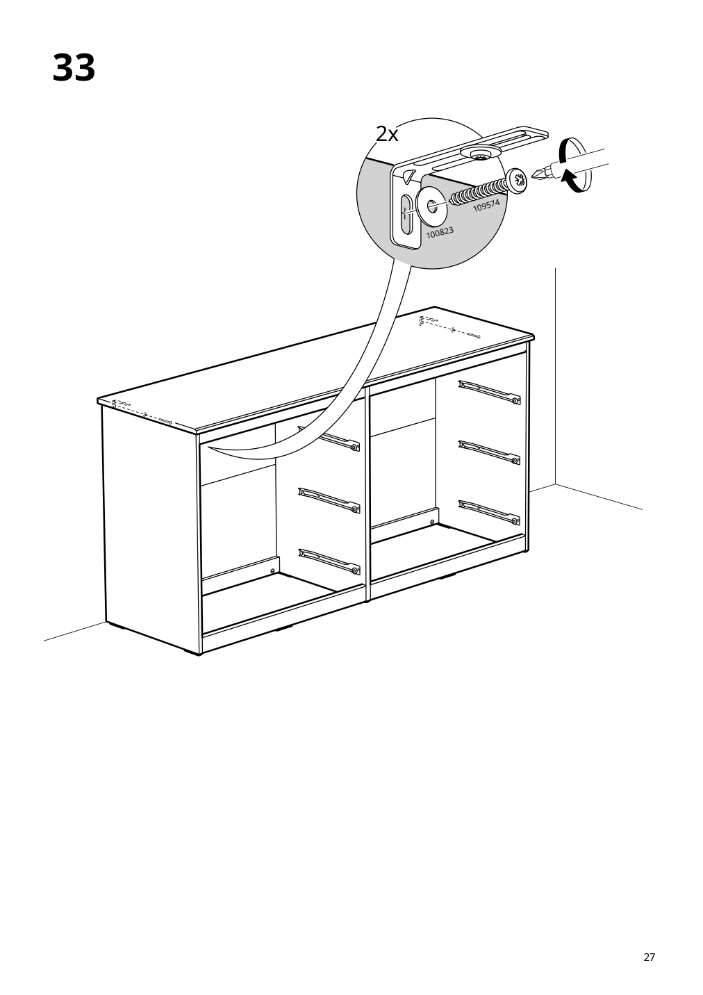 Assembly instructions for IKEA Songesand 6 drawer dresser | Page 27 - IKEA SONGESAND 6-drawer dresser 505.728.36