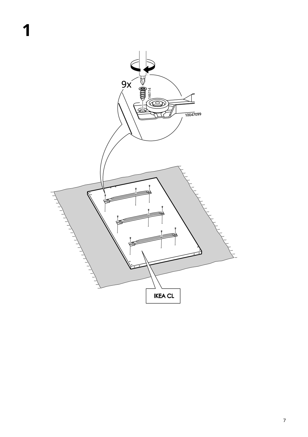 Assembly instructions for IKEA Songesand 6 drawer dresser | Page 7 - IKEA SONGESAND 6-drawer dresser 505.728.36