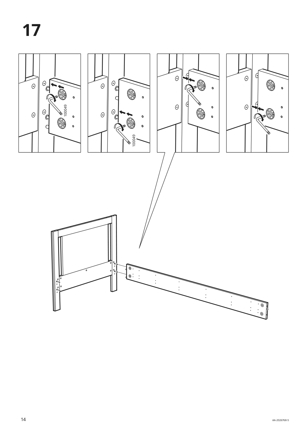 Assembly instructions for IKEA Songesand bed frame brown | Page 14 - IKEA SONGESAND bed frame 403.725.50