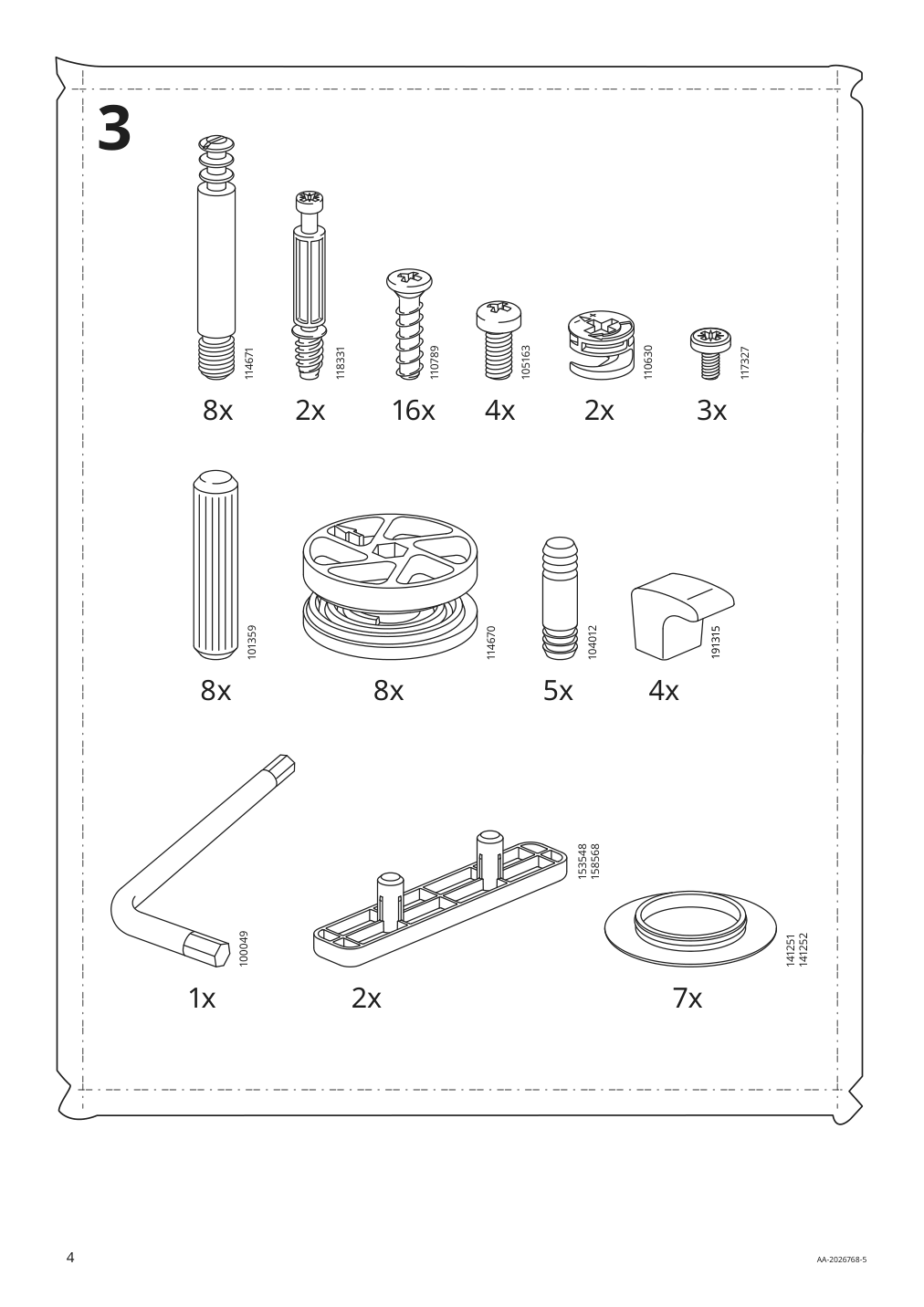 Assembly instructions for IKEA Songesand bed frame white | Page 4 - IKEA SONGESAND bed frame with 2 storage boxes 592.409.94