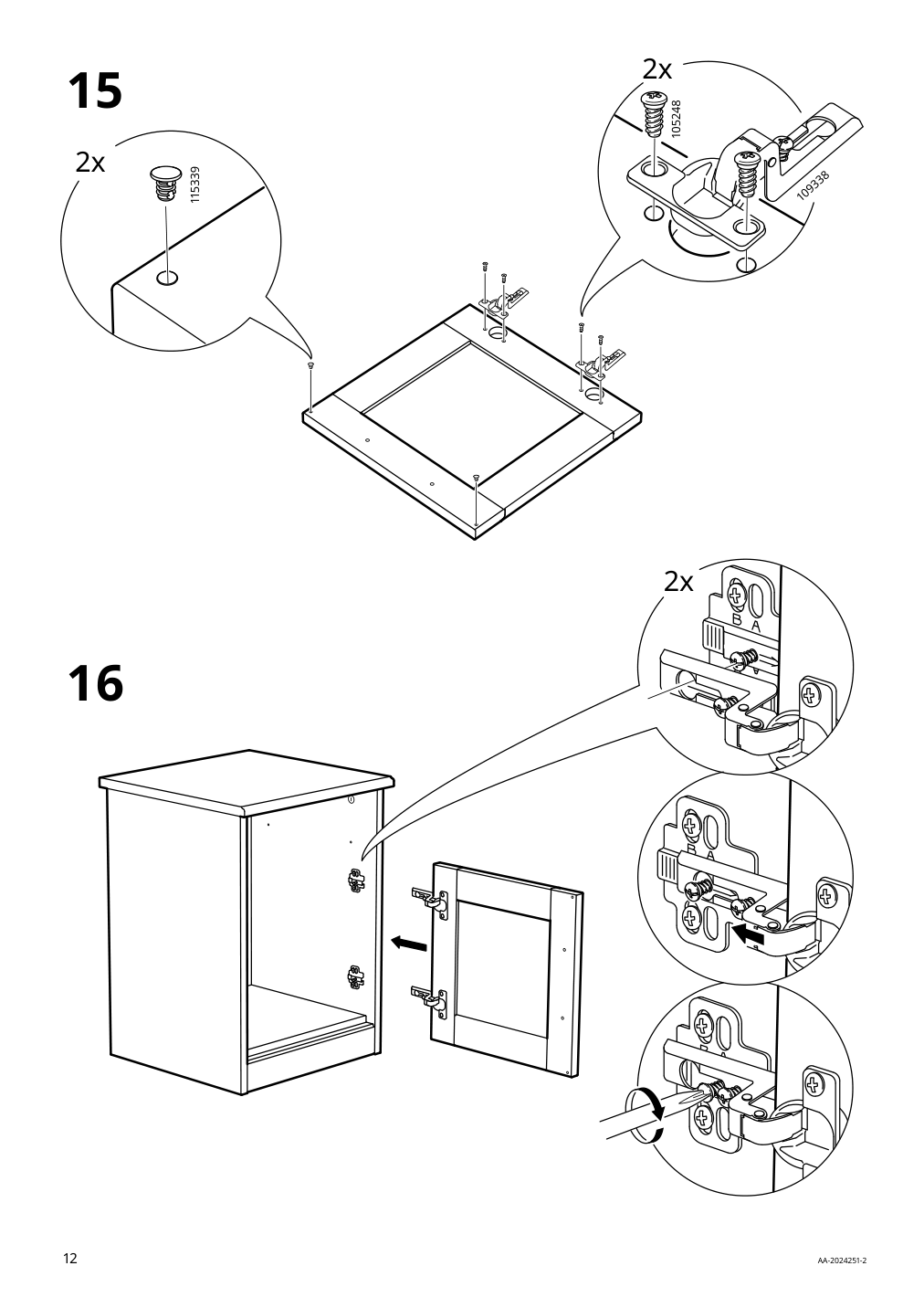 Assembly instructions for IKEA Songesand nightstand white | Page 12 - IKEA SONGESAND nightstand 303.674.41