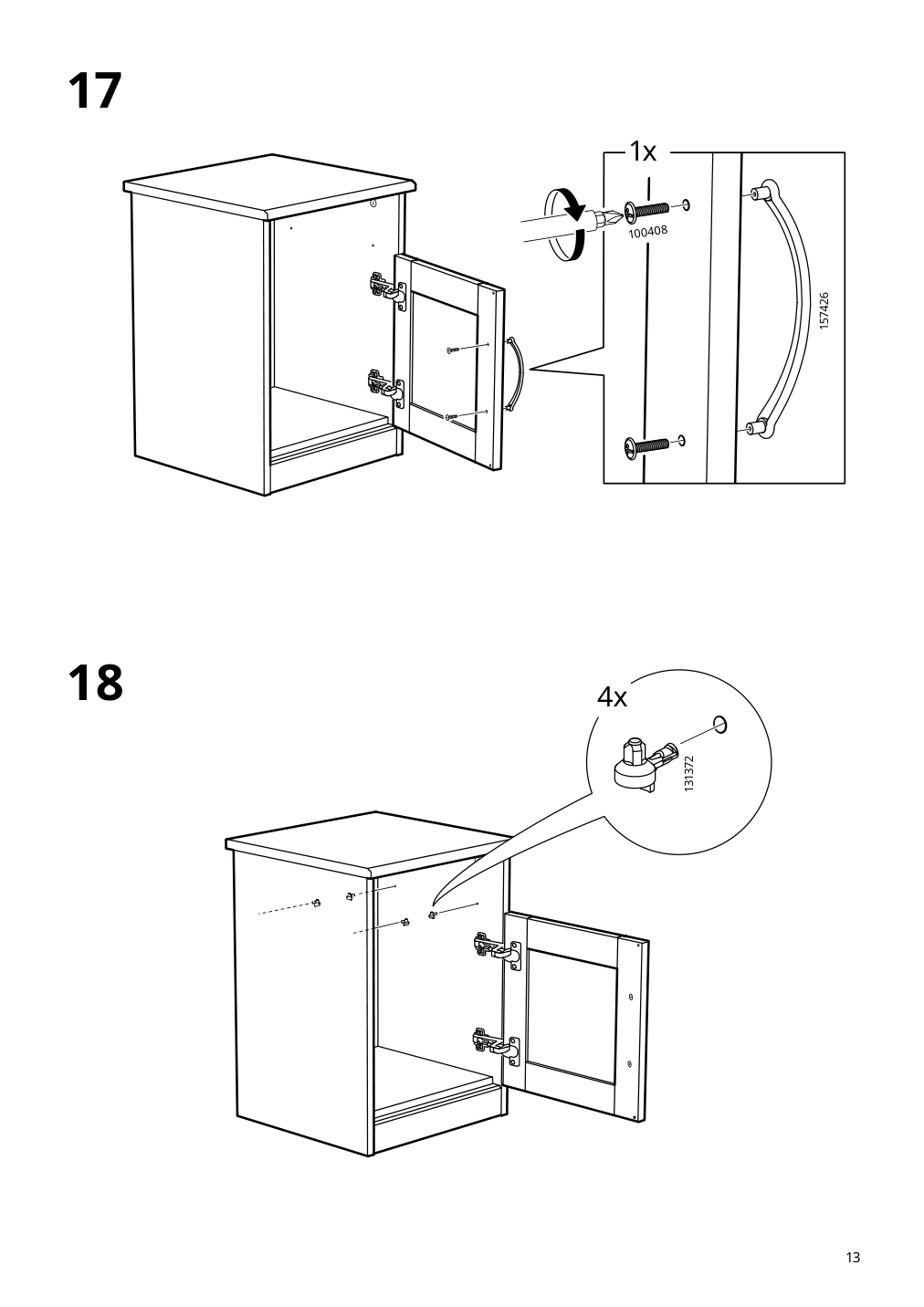 Assembly instructions for IKEA Songesand nightstand white | Page 13 - IKEA SONGESAND nightstand 303.674.41