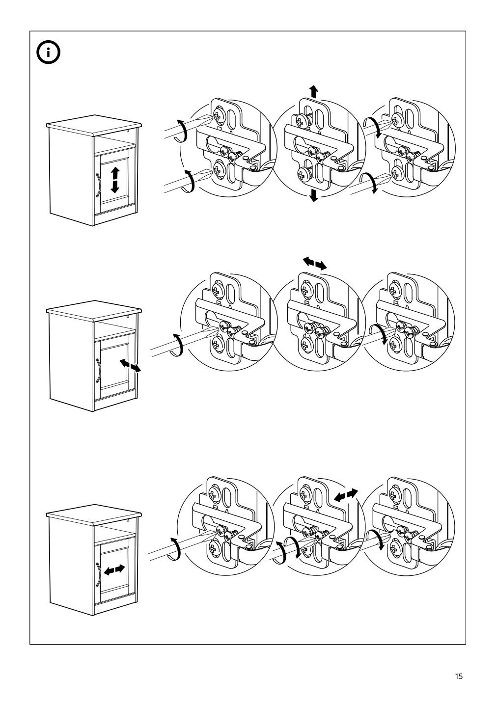 Assembly instructions for IKEA Songesand nightstand white | Page 15 - IKEA SONGESAND nightstand 303.674.41