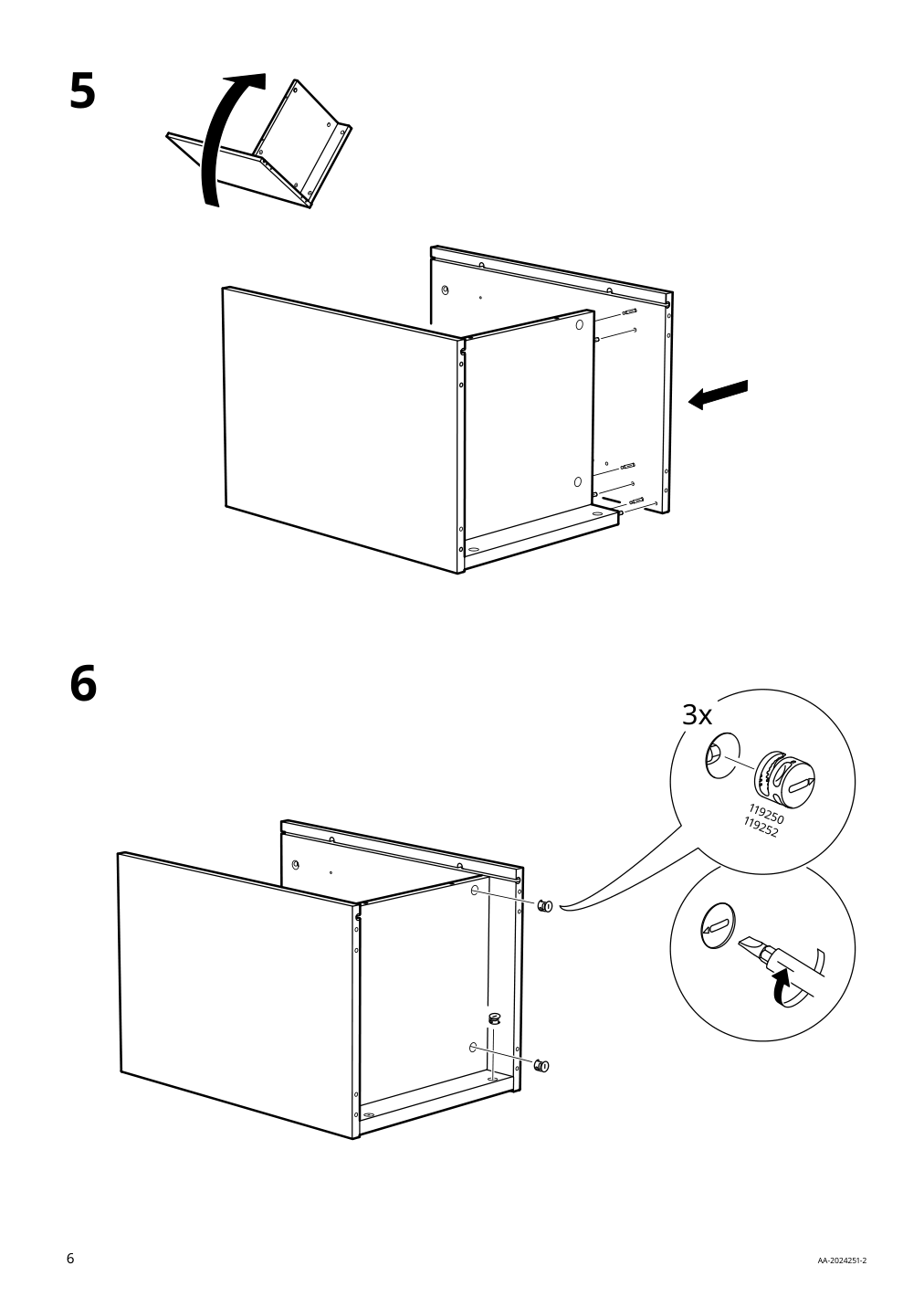 Assembly instructions for IKEA Songesand nightstand white | Page 6 - IKEA SONGESAND nightstand 303.674.41