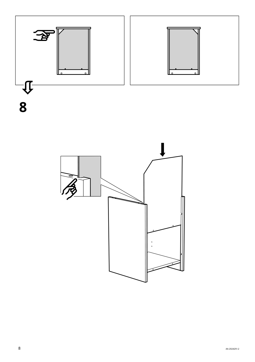 Assembly instructions for IKEA Songesand nightstand white | Page 8 - IKEA SONGESAND nightstand 303.674.41