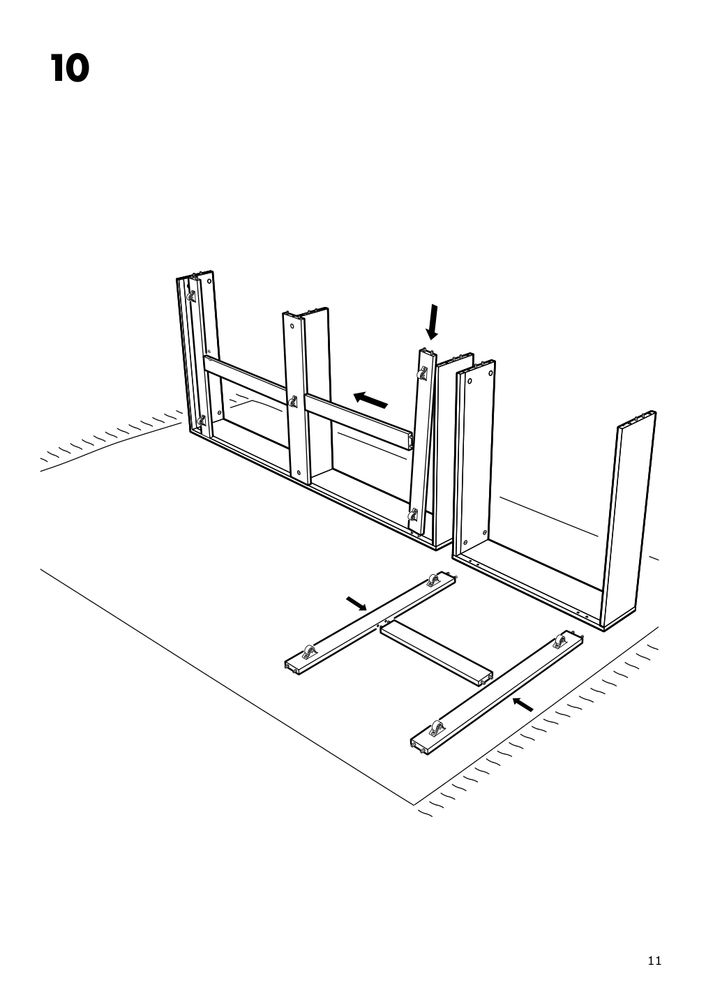 Assembly instructions for IKEA Songesand underbed storage box set of 2 white | Page 11 - IKEA SONGESAND bed frame with 2 storage boxes 392.412.11