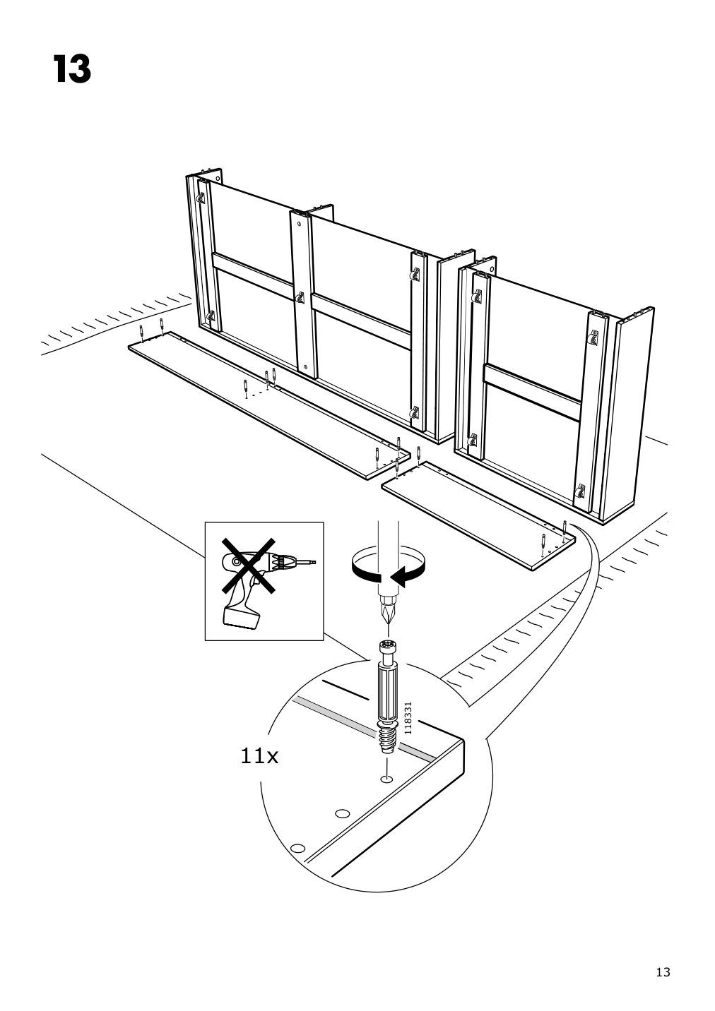 Assembly instructions for IKEA Songesand underbed storage box set of 2 brown | Page 13 - IKEA SONGESAND bed frame with 2 storage boxes 392.411.12