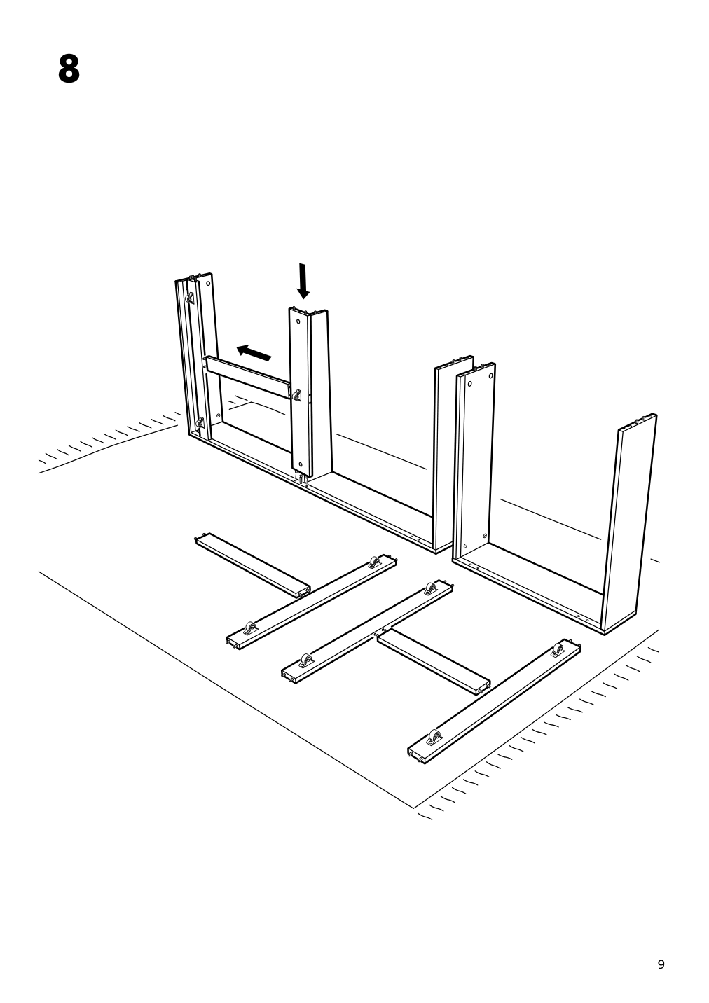 Assembly instructions for IKEA Songesand underbed storage box set of 2 brown | Page 9 - IKEA SONGESAND bed frame with 4 storage boxes 792.411.72