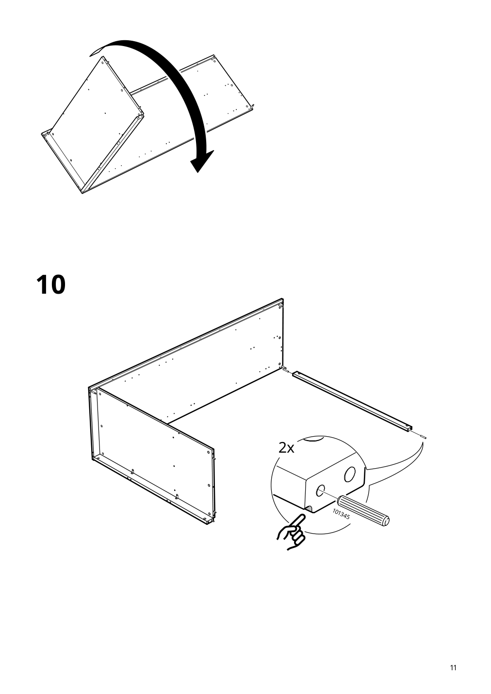 Assembly instructions for IKEA Songesand wardrobe brown | Page 11 - IKEA SONGESAND wardrobe 603.751.33