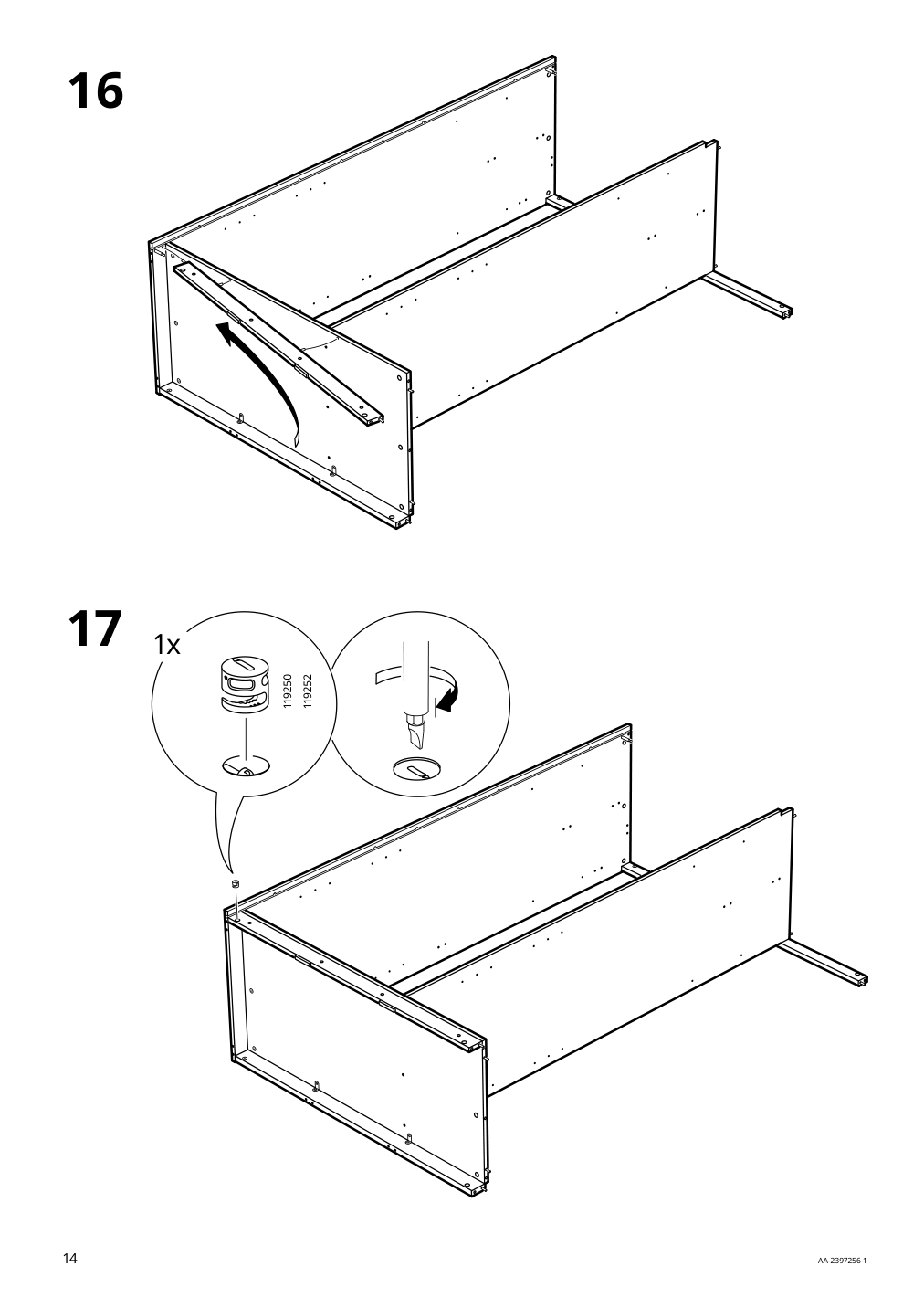 Assembly instructions for IKEA Songesand wardrobe brown | Page 14 - IKEA SONGESAND wardrobe 603.751.33