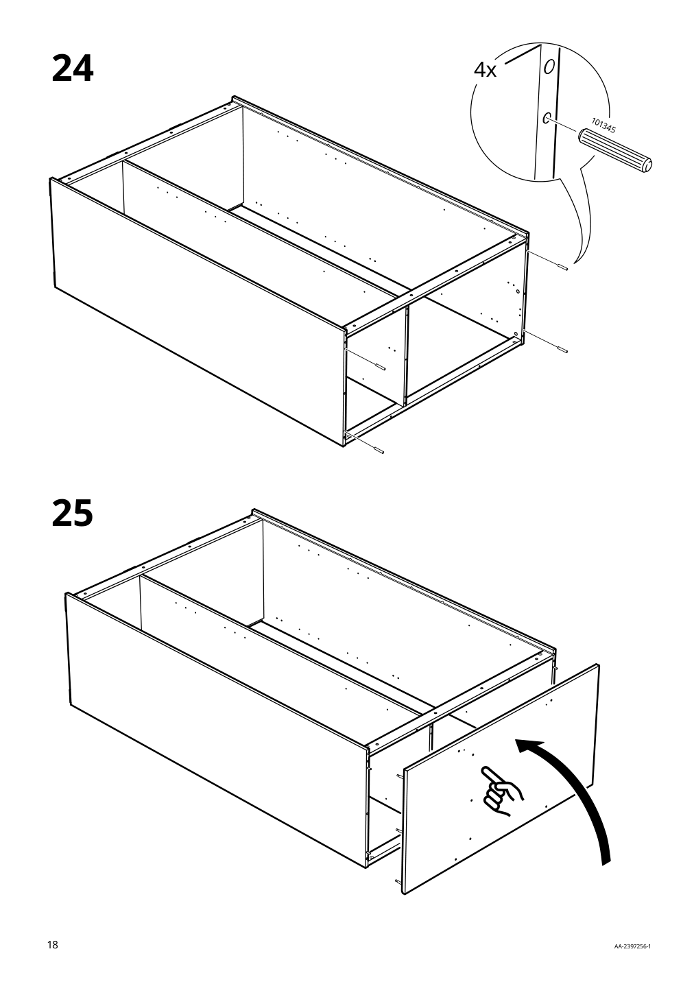 Assembly instructions for IKEA Songesand wardrobe brown | Page 18 - IKEA SONGESAND wardrobe 603.751.33