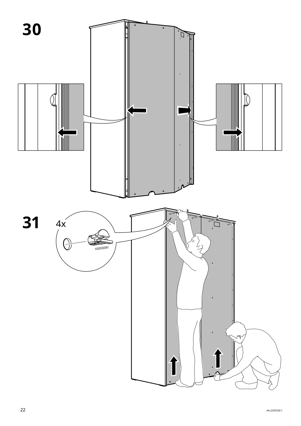 Assembly instructions for IKEA Songesand wardrobe brown | Page 22 - IKEA SONGESAND wardrobe 603.751.33