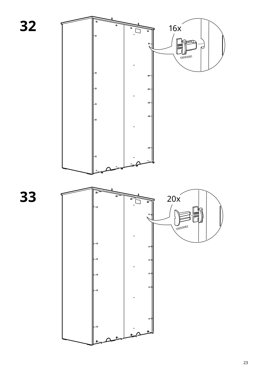 Assembly instructions for IKEA Songesand wardrobe brown | Page 23 - IKEA SONGESAND wardrobe 603.751.33