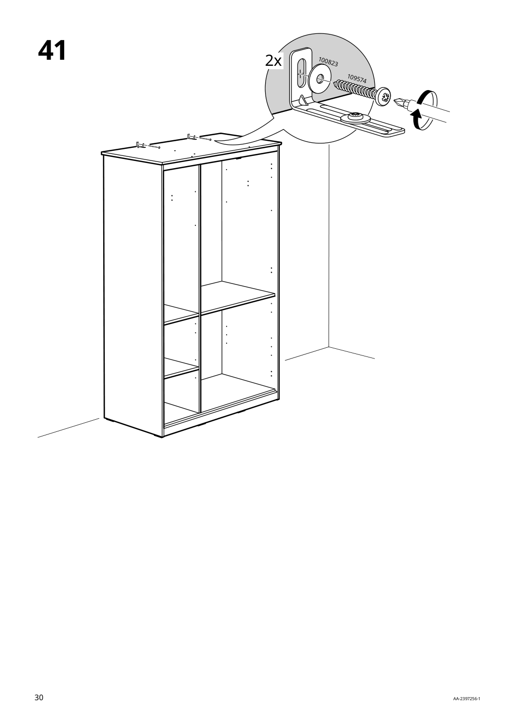 Assembly instructions for IKEA Songesand wardrobe brown | Page 30 - IKEA SONGESAND wardrobe 603.751.33